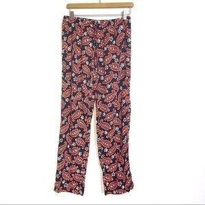 Vintage Paisley Pants Aerie boho S Casual Loose Fitted Drawstring Summer Lounge